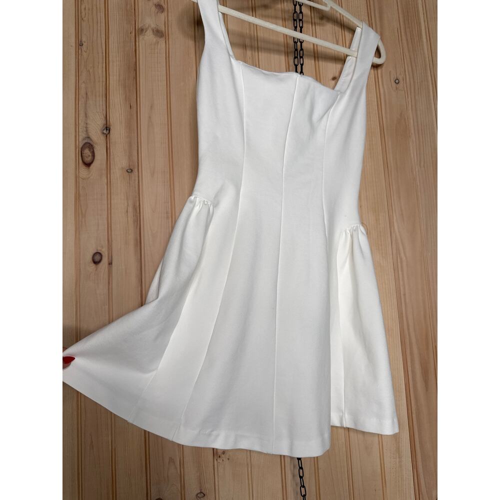 NWOT Lulus Roetta White Sleeveless Pleated Mini Dress Party Cocktail Classy Sz M - Picture 5 of 9